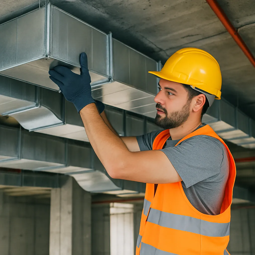 Монтаж воздуховодов